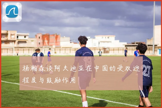 杨瀚森谈阿夫迪亚在中国的受欢迎程度与鼓励作用